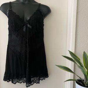 Black baby doll chemise 3X/4X